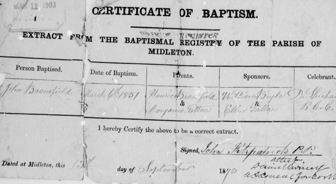 Bransfield Baptism